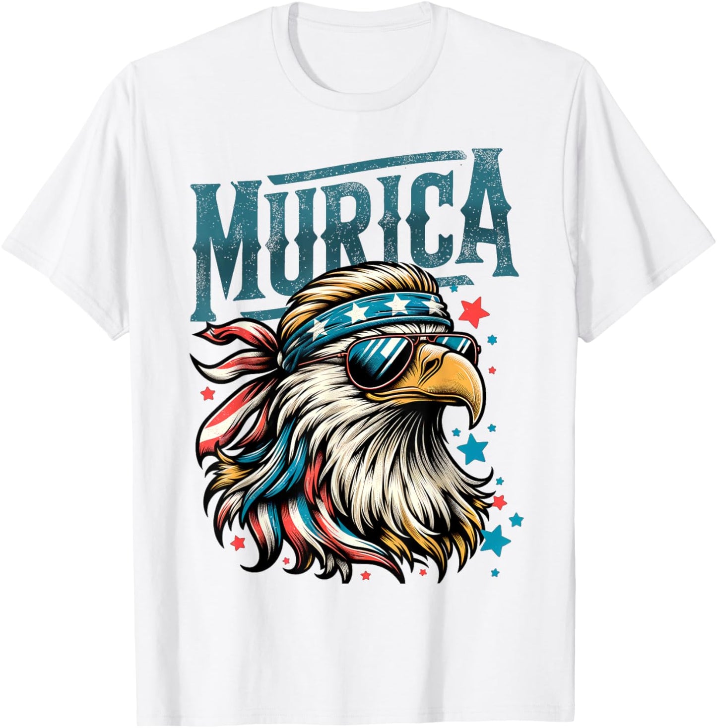 4th of July Patriotic Funny Eagle July 4th USA Murica T-Shirt