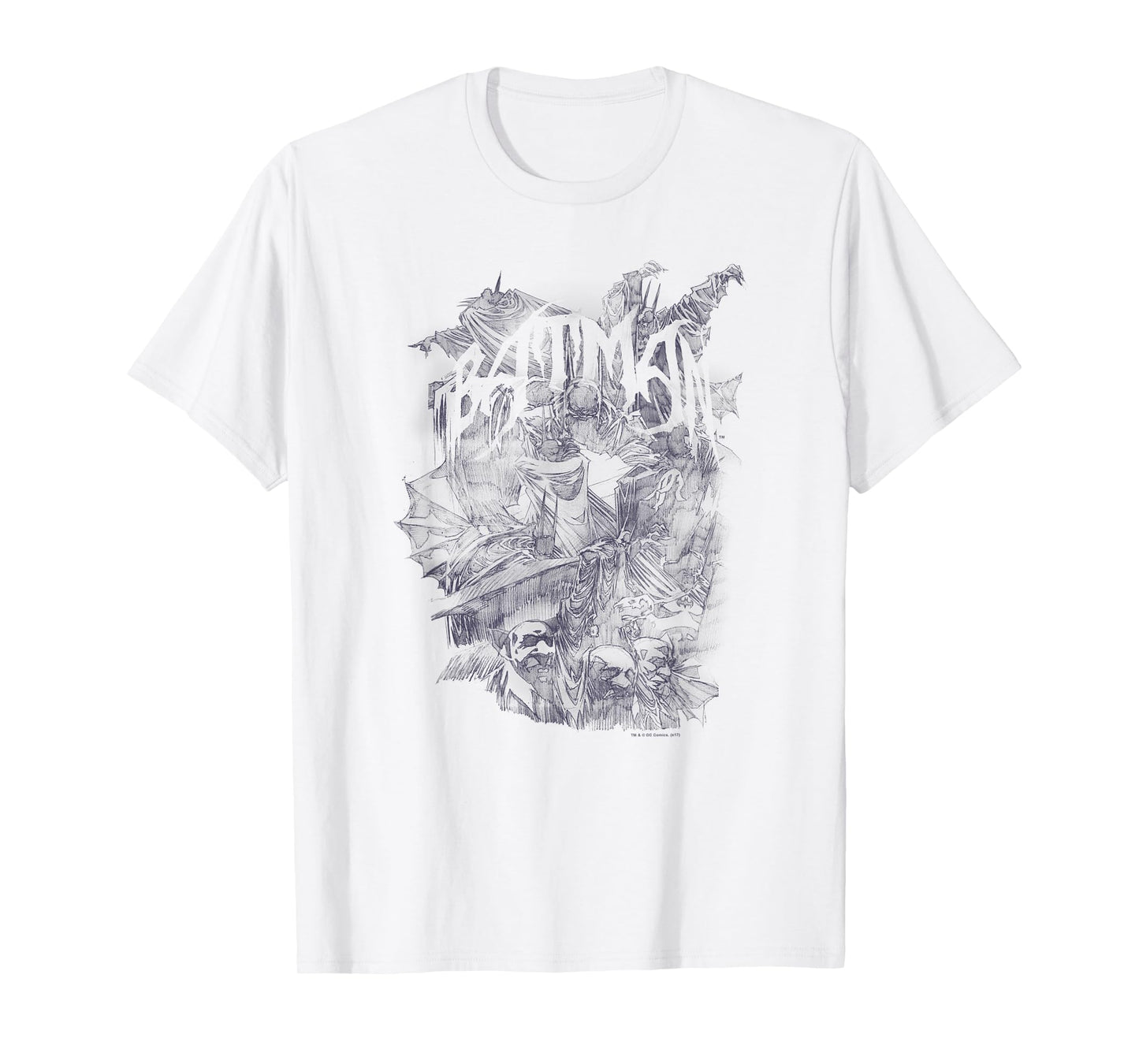 Batman Pencil Bat Collage T Shirt T-Shirt