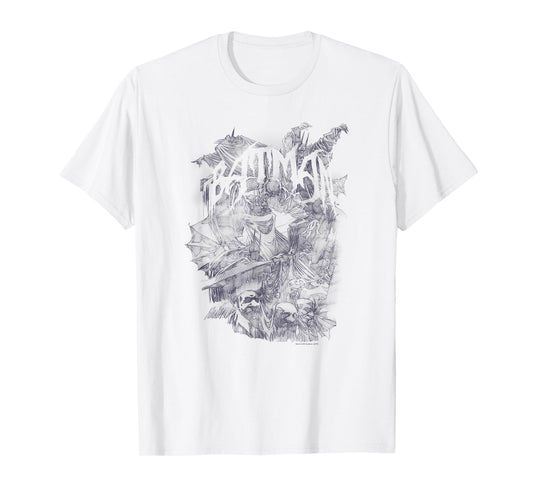 Batman Pencil Bat Collage T Shirt T-Shirt