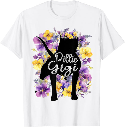 Cute Pittie Gigi Pitbull Mom Pitbull Dog Lover Mothers Day T-Shirt