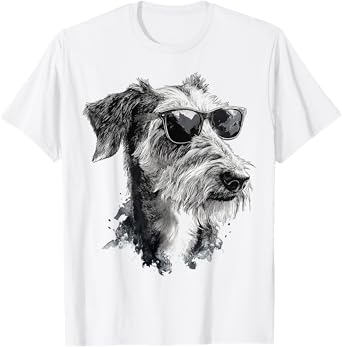 Irish Wolfhound Dog Pet Artwork Sunglasses Irish Wolfhound T-Shirt for Men Women Kids