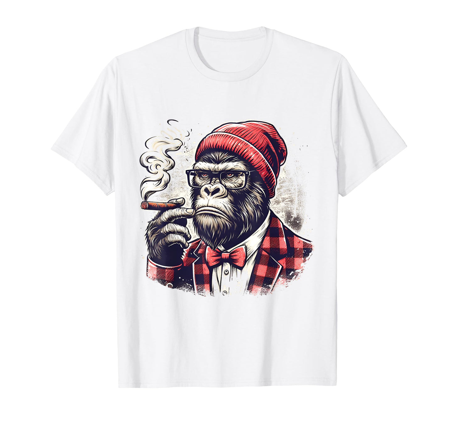Cigar Smoking Gorilla Hipster Ape Monkey For Cigar Smokers T-Shirt