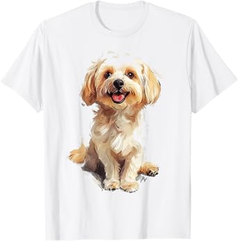 Maltipoo Dog Motif Pet Art Maltipoo T-Shirt