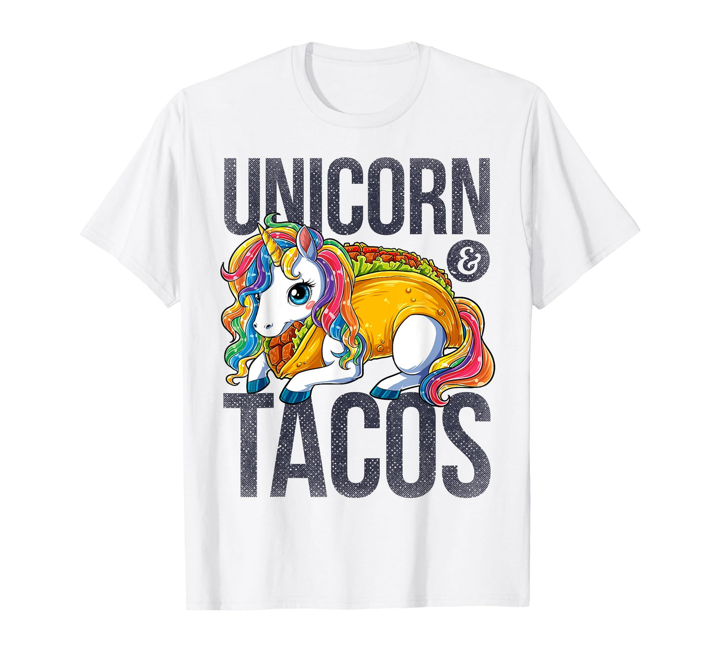 Unicorn & Tacos T Shirt Girls Kids Women Rainbow Taco Squad T-Shirt