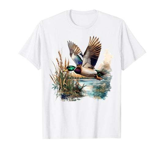 Mallard Duck Hunting Season Graphic Hunter Outdoor Vintage T-Shirt