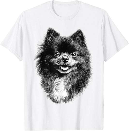 Pomeranian Dog Graphic Pet Artwork Pomeranian T-Shirt