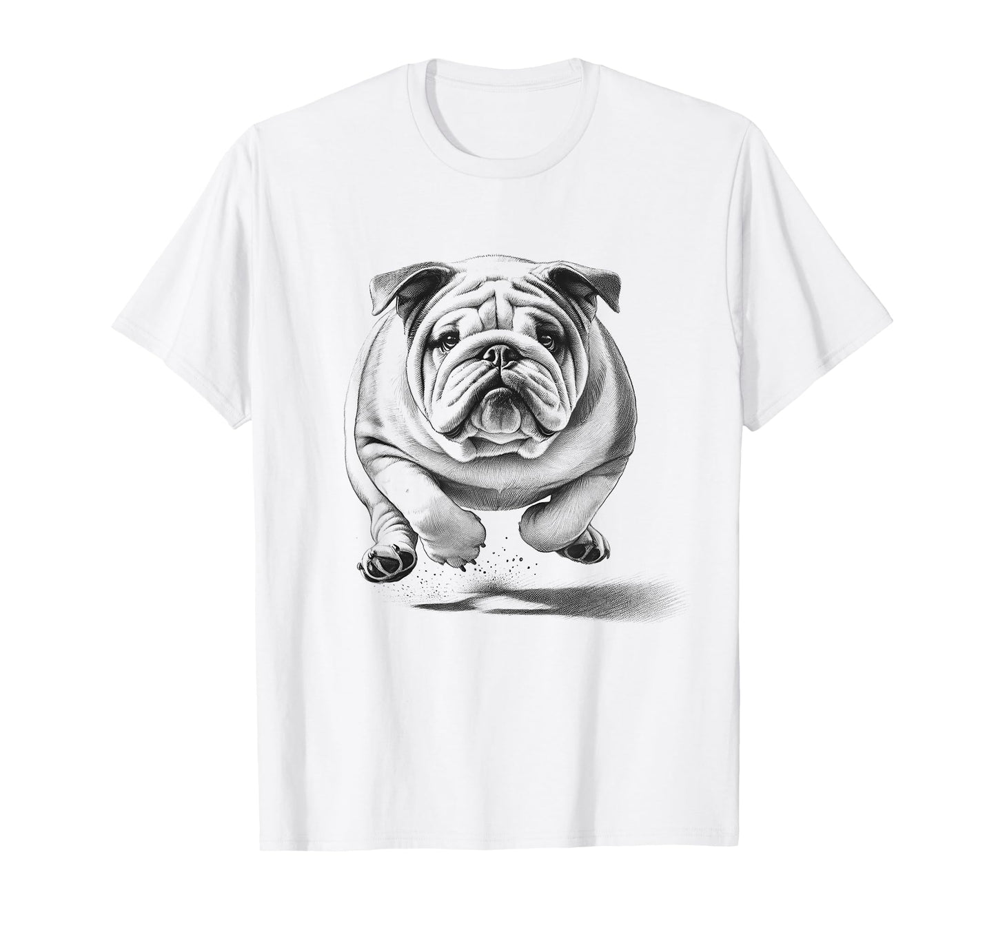 Bulldog Running Dog Design Idea For Men And Women T-Shirt