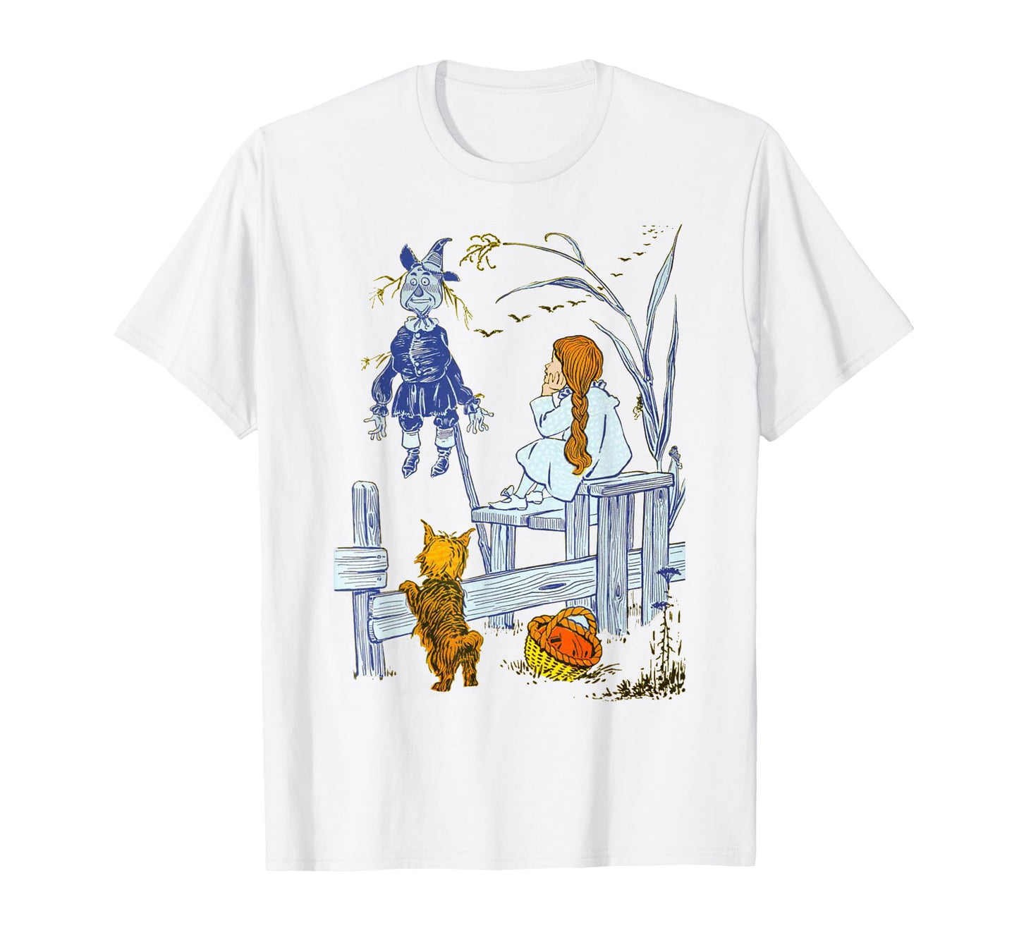 Land of OZ Book Vintage Scarecrow Toto Wizard of Oz Dorothy T-Shirt