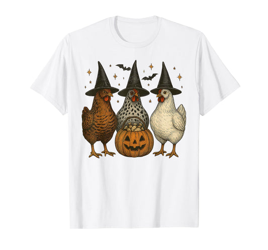 Chickens Spooky Halloween Costumes Vintage for Men Women Kid T-Shirt