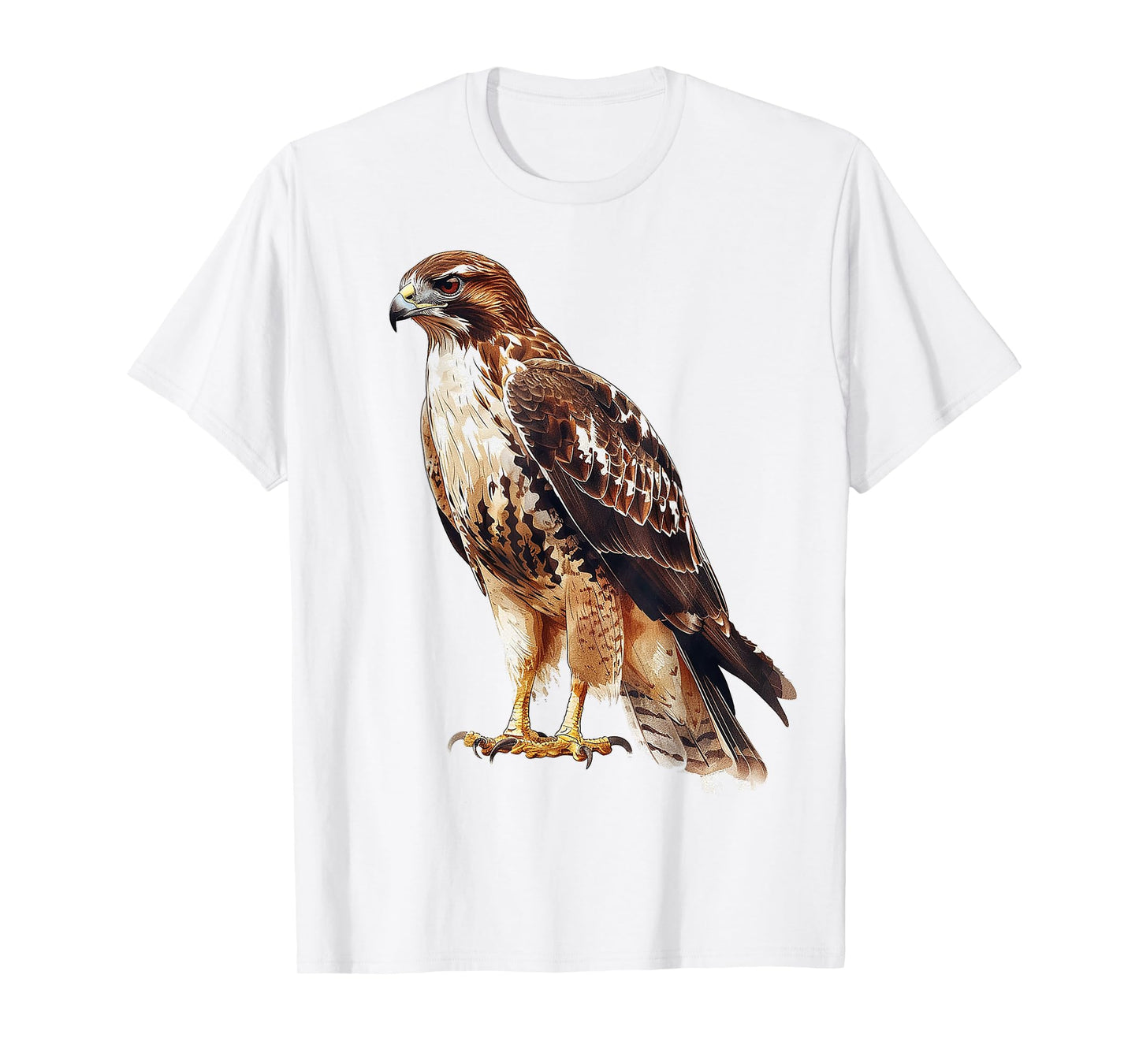 Hawk Bird Motif Artwork Hawk T-Shirt