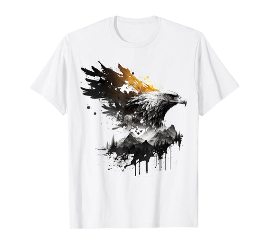 Art eagle bird motif animal T-Shirt