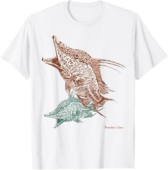 Fishing T-shirt men hogfish,Outdoors Sports Tshirt,Hobby Tee T-Shirt