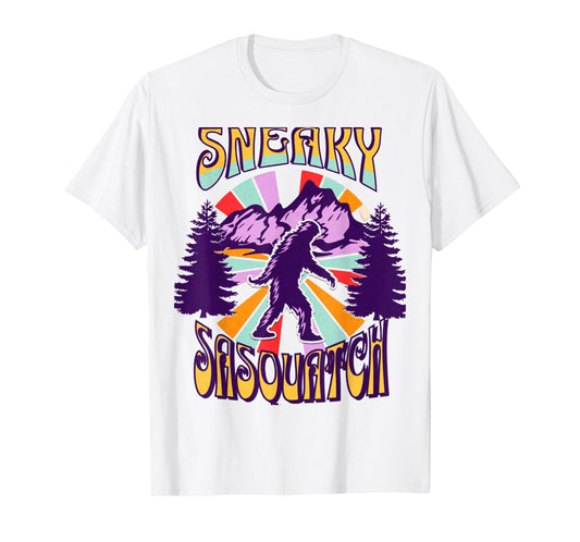 Sneaky Sasquatch, Sasquatch adventures, Sasquatch merch T-Shirt