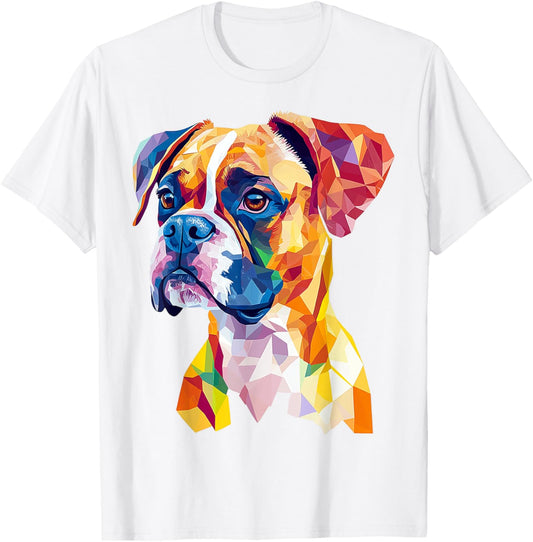 Boxer Dog Graphic Pet Art Boxer T-Shirt