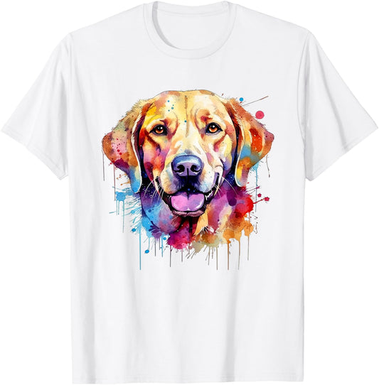 Yellow Labrador Dog Graphic T-Shirt
