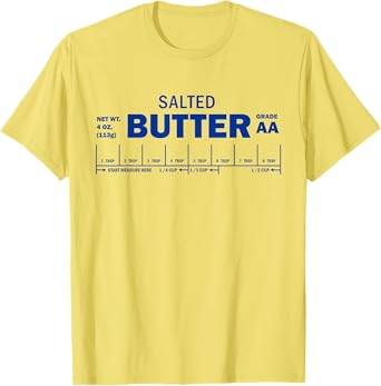 Funny Foodie Baker Baking Salted Butter T-Shirt