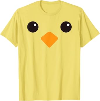 Cute Yellow Chick Face Costume For Kids and Toddlers T-Shirt