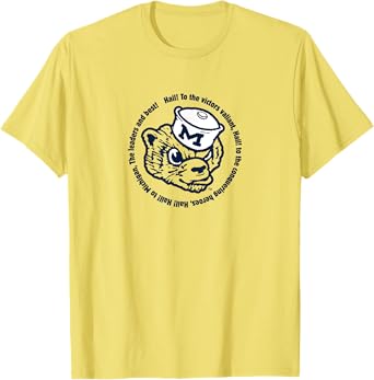 Michigan: Hail To The Victors Lyrics T-Shirt