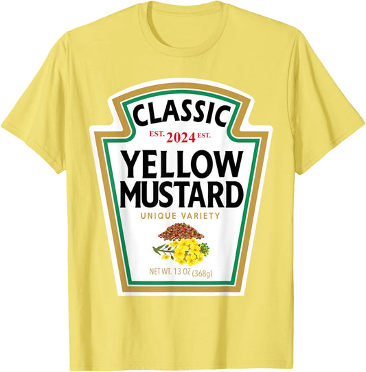 Yellow Mustard DIY Halloween Costume Matching Group Mustard T-Shirt