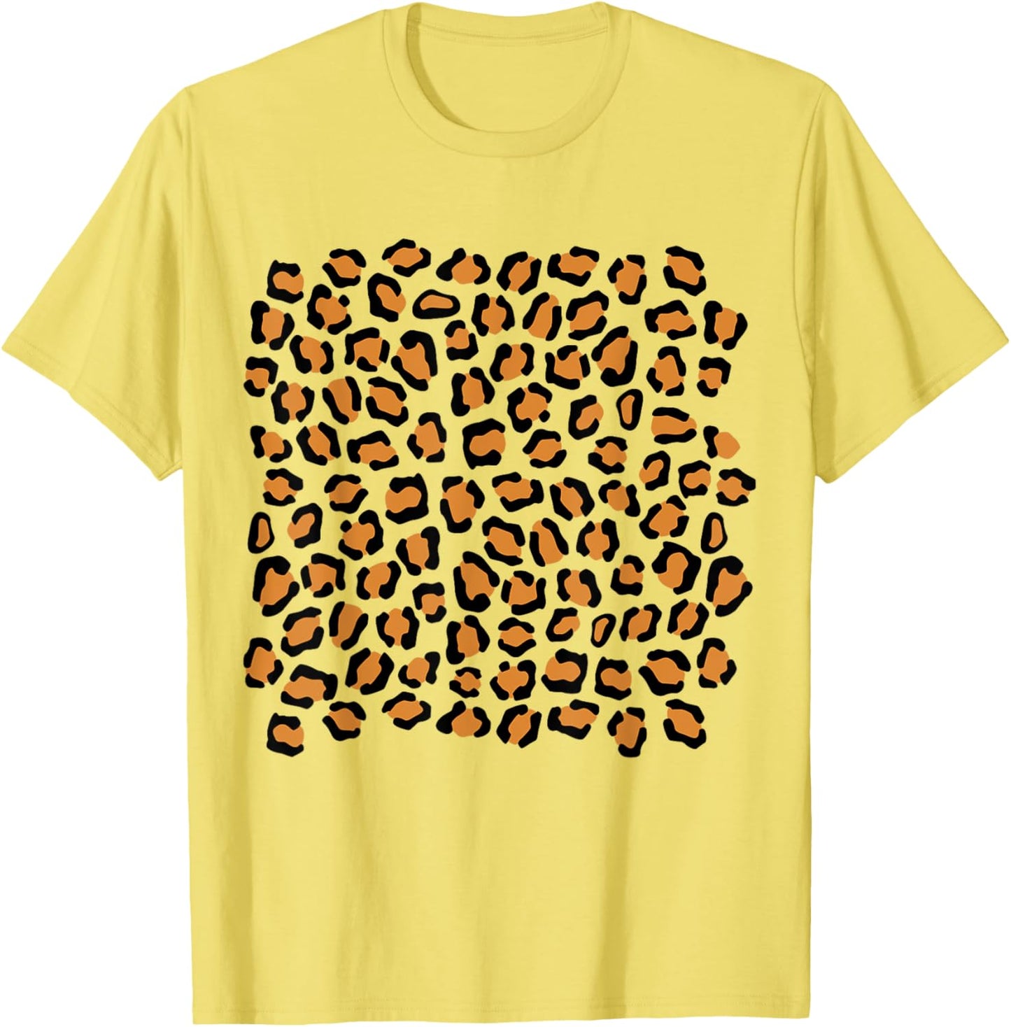 Jaguar Print Pattern Easy Cheap Halloween Animal Costume T-Shirt