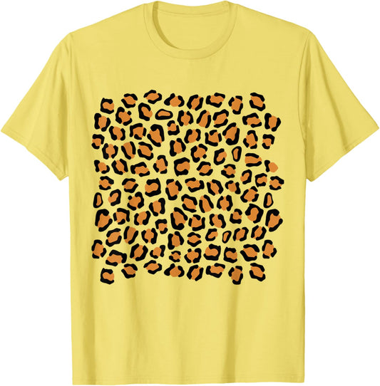 Jaguar Print Pattern Easy Cheap Halloween Animal Costume T-Shirt
