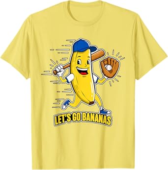 Funny Banana Shirts Gift Fruit Lovers Boys Lets Go Bananas T-Shirt