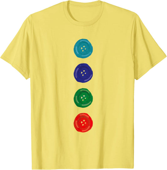 Four Groovy Buttons Blue Cat Funny Halloween Costume Kids T-Shirt