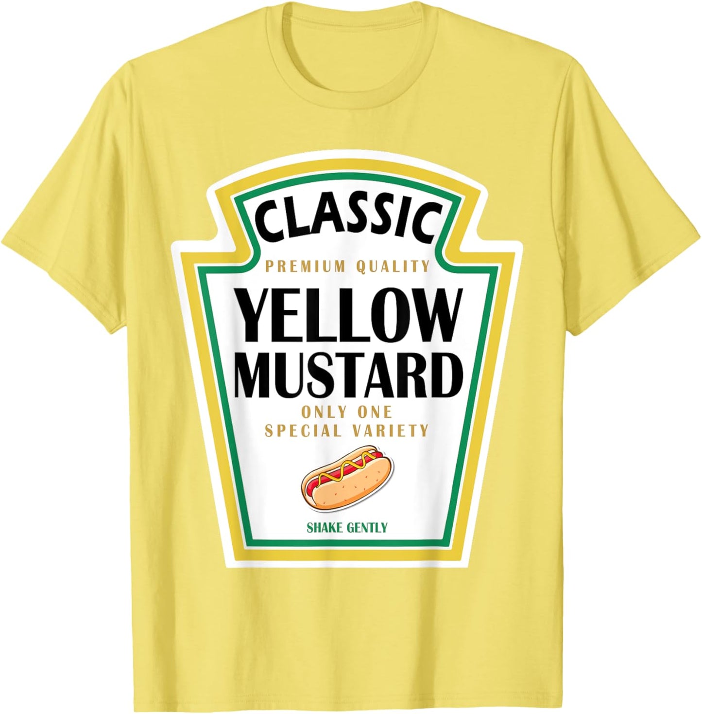 Yellow Mustard DIY Halloween Costume Matching Group Mustard T-Shirt