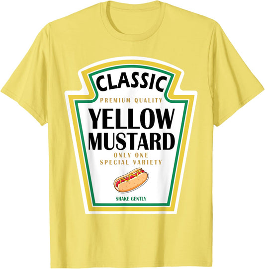 Yellow Mustard DIY Halloween Costume Matching Group Mustard T-Shirt