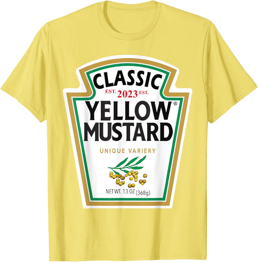 Yellow Mustard DIY Halloween Costume Matching Group Mustard T-Shirt