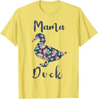 Mama Duck-Shirt Women Farm Mom Funny Mother Day Gift T-Shirt