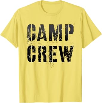 Vintage CAMP CREW Summer Staff Counselor Teacher Nurse Host T-Shirt