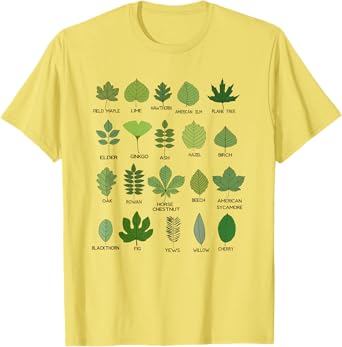 Different types of leaf shapes, Leaf classification T-Shirt