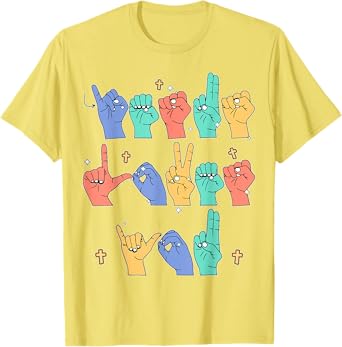 Jesus Loves You ASL Christian Jesus Toddler I Sign Language T-Shirt