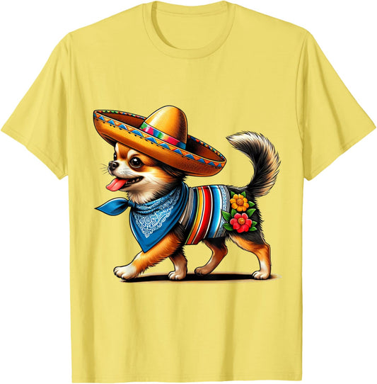 Cinco de Mayo Dog Funny Chihuahua Cool Mexican Fiesta T-Shirt