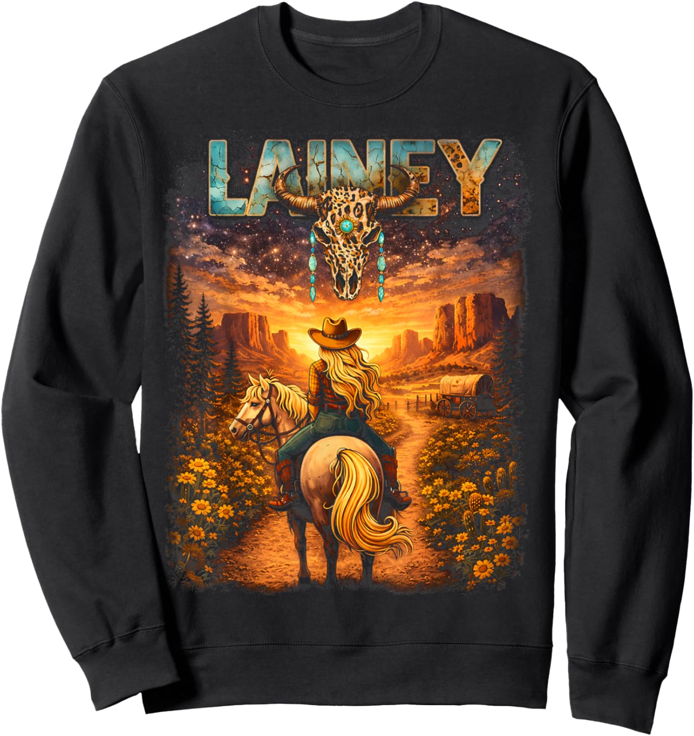 Vintage Lainey Gift for Men Women Kid T-Shirt - Sweatshirt | Black