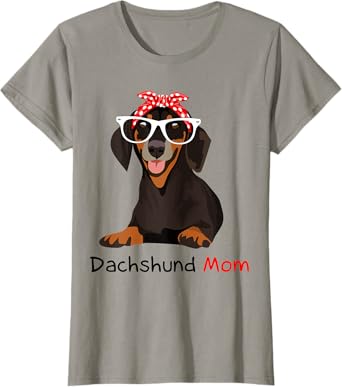 Dachshund Mom Bandana Womens Dachshund Dog T-Shirt