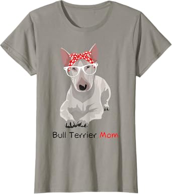 Bull Terrier Mom Bandana Womens Bull Terrier Dog T-Shirt