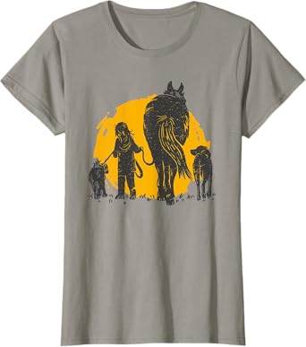 Horseback Riding Equestrian Horse Girl T-Shirt
