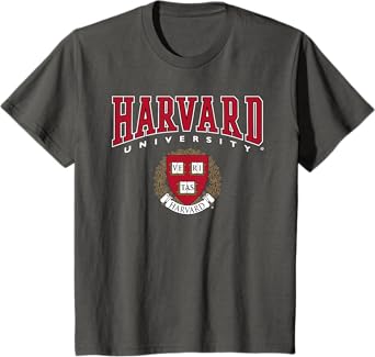 Harvard University Red Veritas Crest Kids T-Shirt
