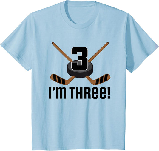 3rd Birthday Hockey 3 Year Old T-Shirt
