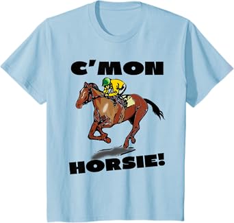 Horse Racing Races Track T-shirt Boys Girls Youth Child T-Shirt