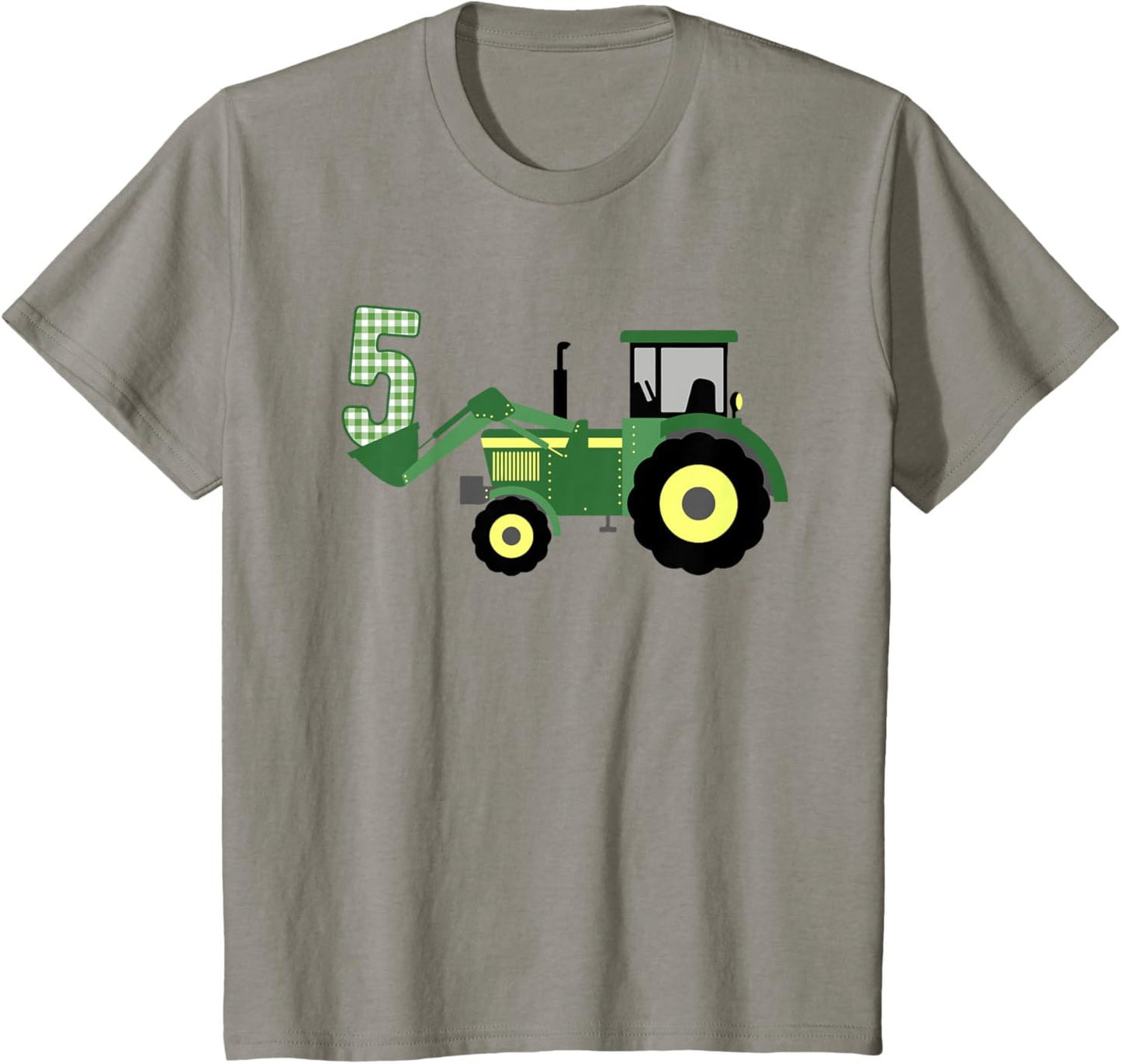 Kids 5th Birthday Tractor T-Shirt, 5 Year Old Tractor Shirt T-Shirt