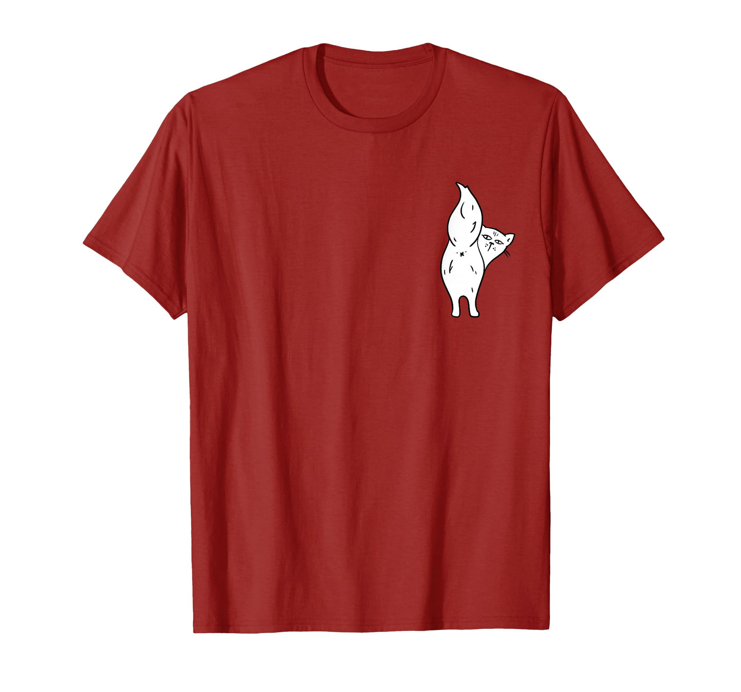 Cat Butthole Shirt Pocket Offensive Animal Butt Cat Lady T-Shirt