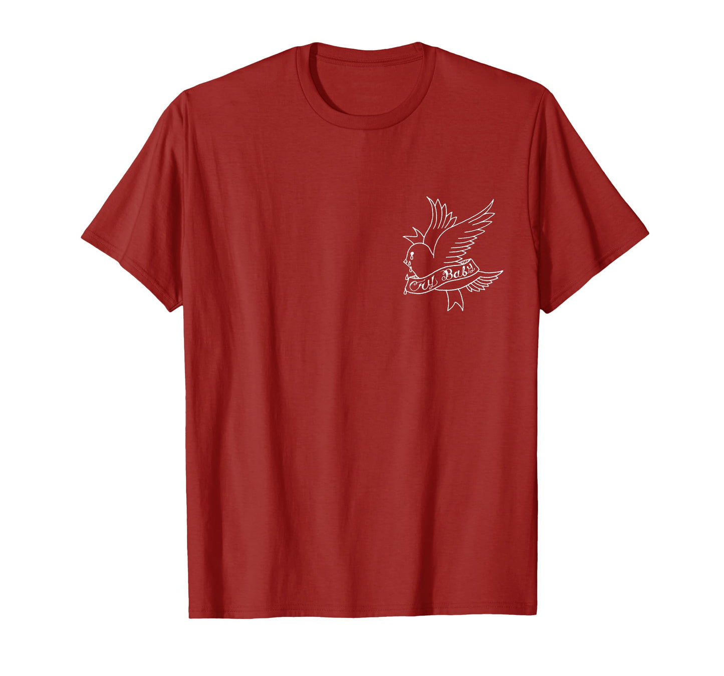 Cry Baby Aesthetic Tees & Gifts Crybaby Bird Graphic Tee - Unisex-Adults, Black, Small