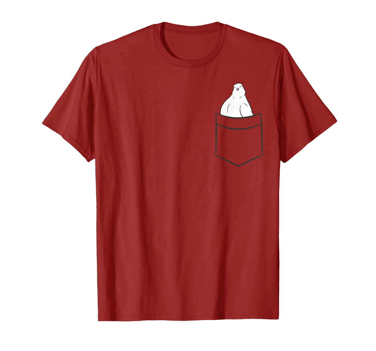 Dove Bird In The Pocket Cute Pocket Dove T-Shirt