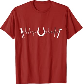 Farrier Shirts For Men Women - Heartbeat Pulse T-Shirt