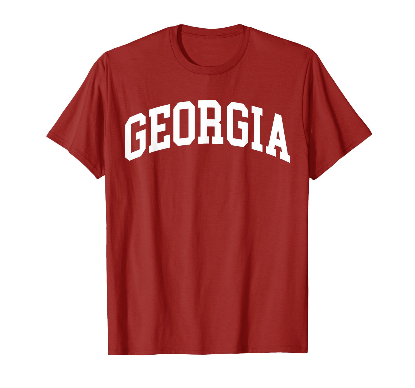 Georgia US College Font Proud American USA States T-Shirt