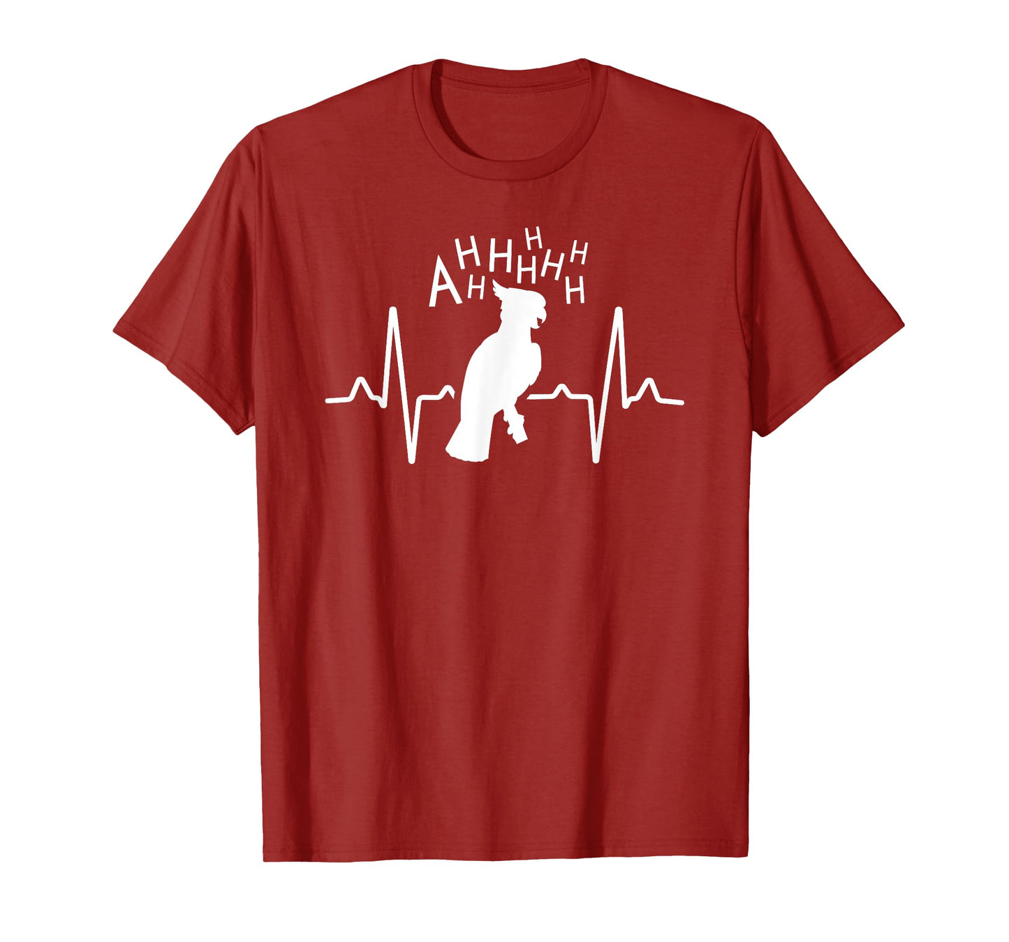 Parrot Shirt For Women Screaming Cockatoo Gifts Heartbeat T-Shirt