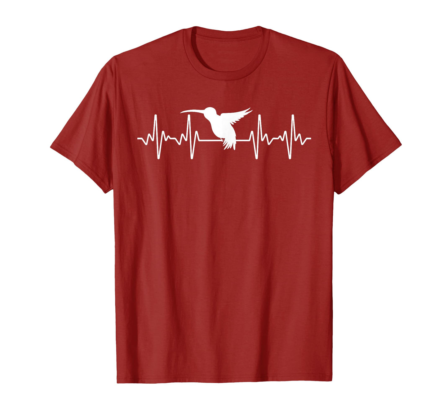 Cool Hummingbird For Men Women Heartbeat Bird Lover Birding T-Shirt